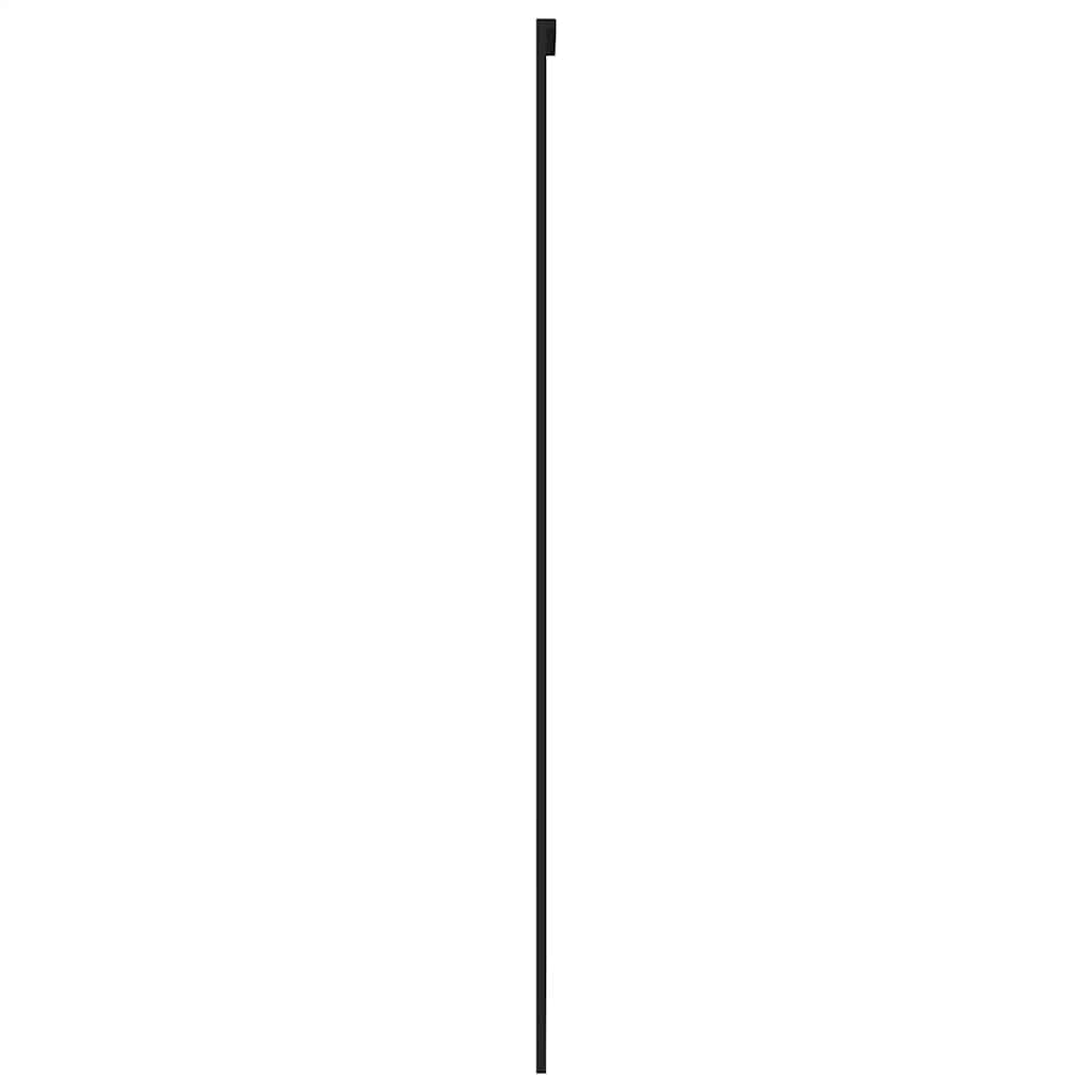 Liukuovi Musta 90X205 Cm Karkaistu Lasi Ja Alumiini