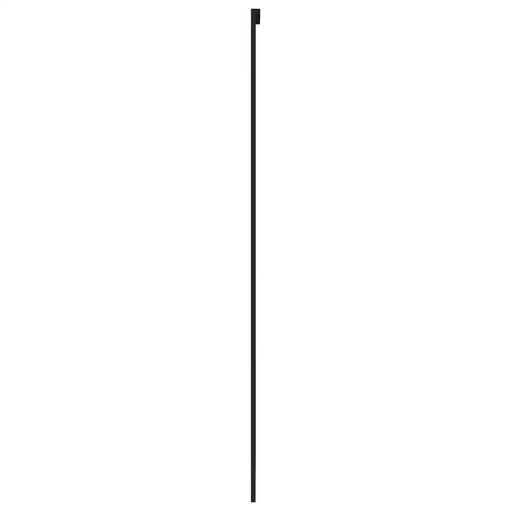 Liukuovi Musta 76X205 Cm Karkaistu Lasi Ja Alumiini