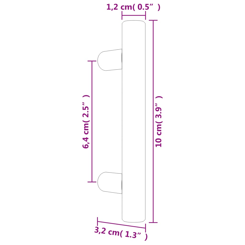 Kaapin Kahvat 20 Kpl Hopea 64 Mm Ruostumaton Teräs