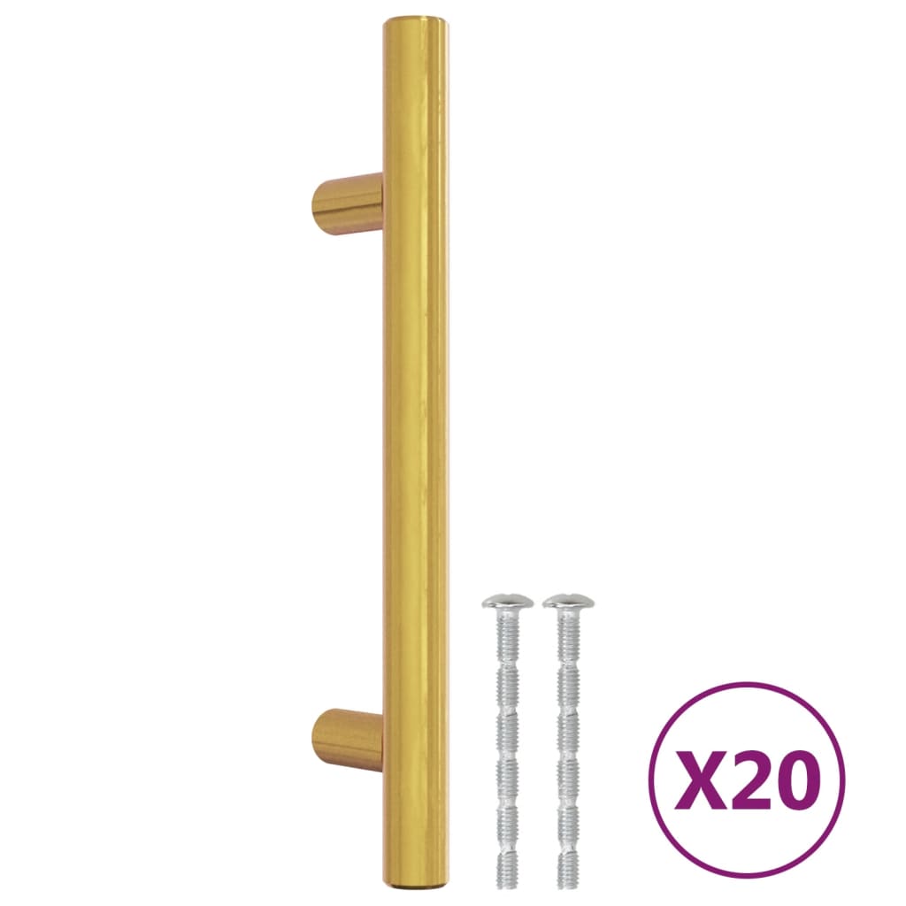 Kaapin Kahvat 20 Kpl Kulta 96 Mm Ruostumaton Teräs