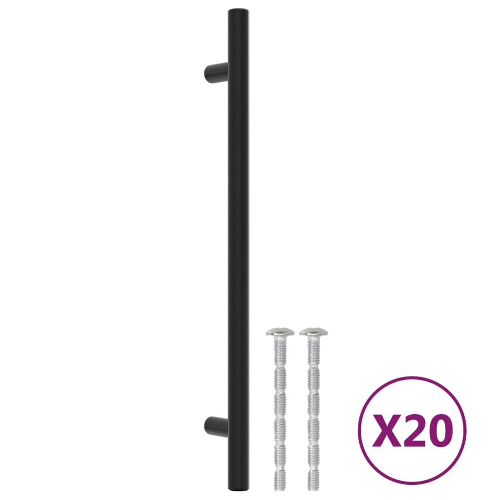 Kaapin Kahvat 20 Kpl Musta 192 Mm Ruostumaton Teräs