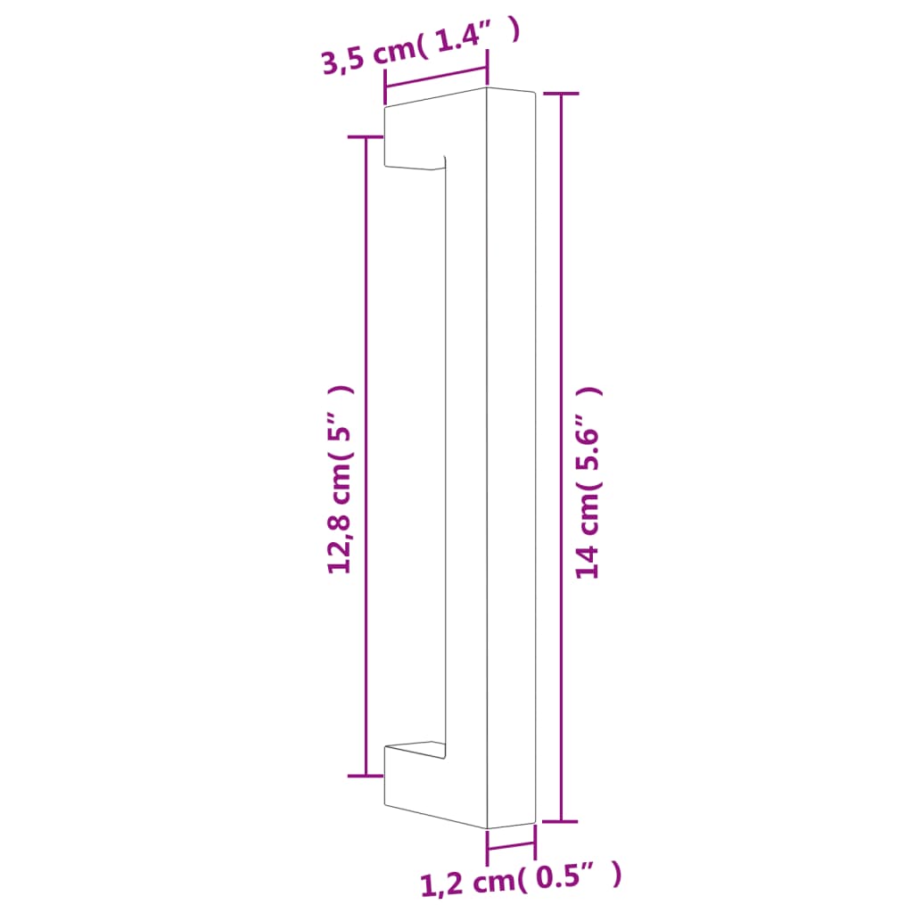 Kaapin Kahvat 20 Kpl Kulta 128 Mm Ruostumaton Teräs