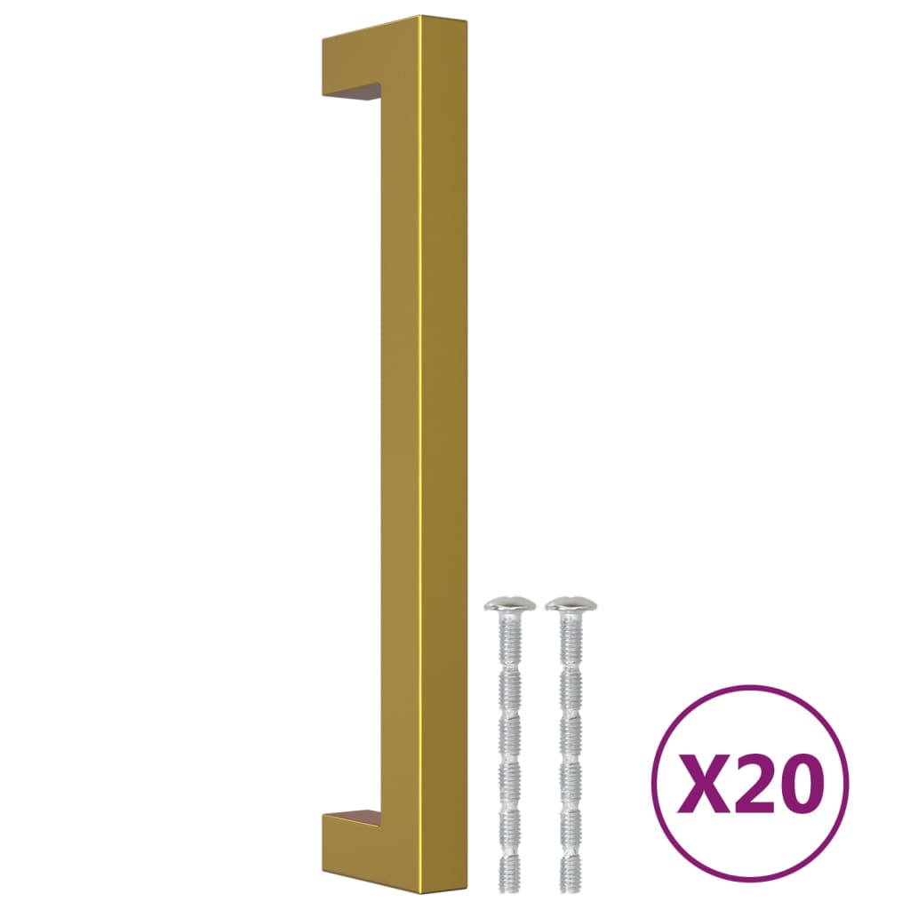 Kaapin Kahvat 20 Kpl Kulta 160 Mm Ruostumaton Teräs