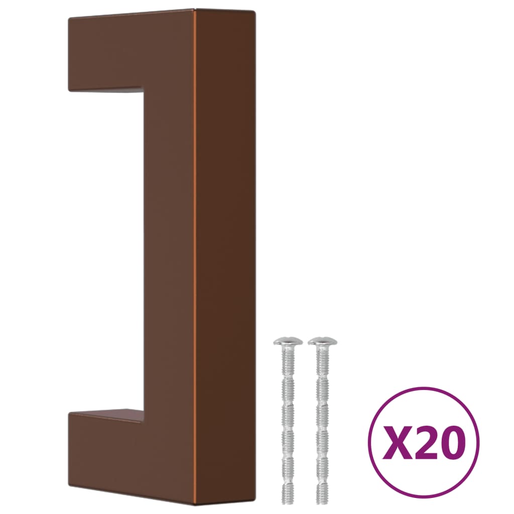 Kaapin Kahvat 20 Kpl Pronssi 64 Mm Ruostumaton Teräs