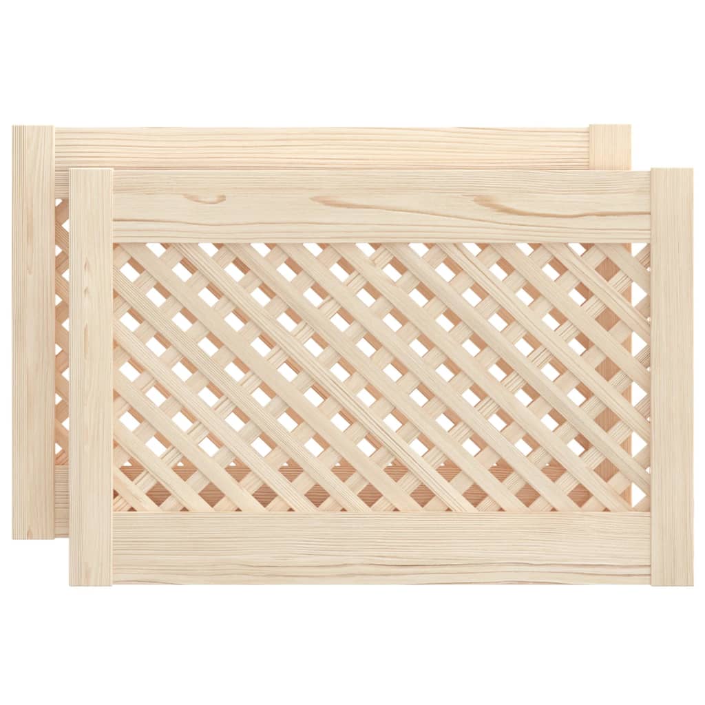 Kaapin Ovet Ristikkomuotoilu 2 Kpl 59,5X39,5 Cm Täysi Mänty