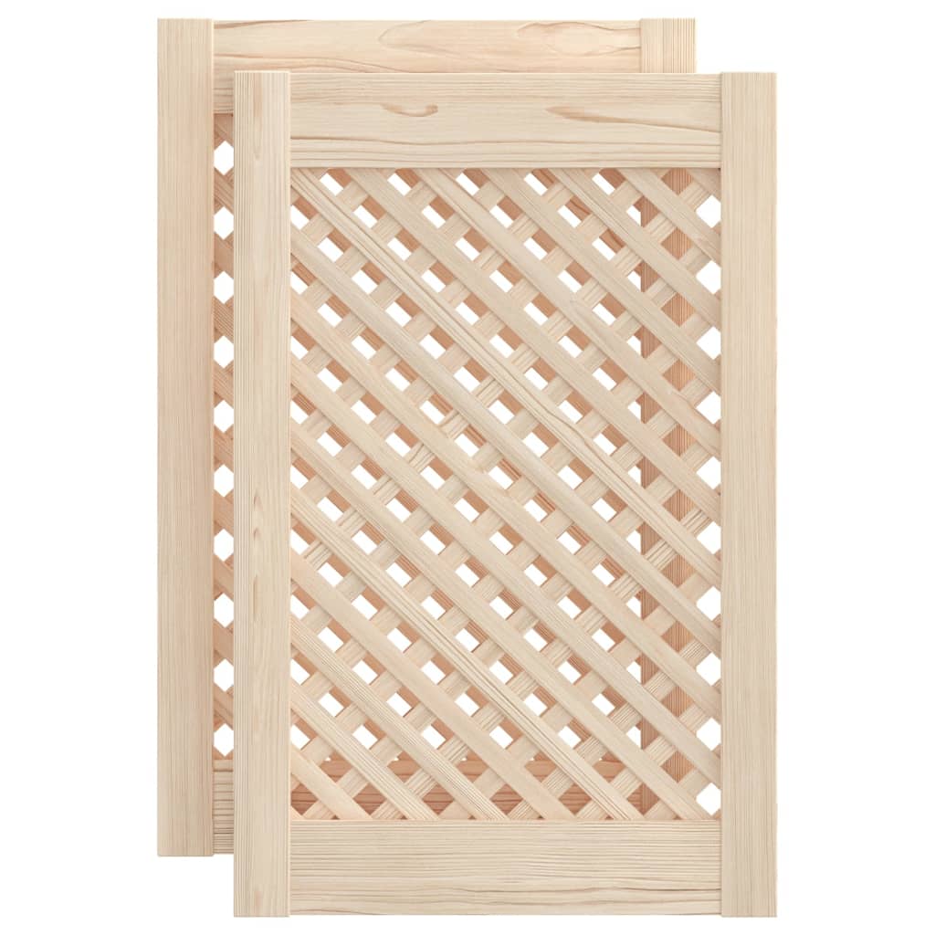 Kaapin Ovet Ristikkomuotoilu 2 Kpl 39,5X61,5 Cm Täysi Mänty