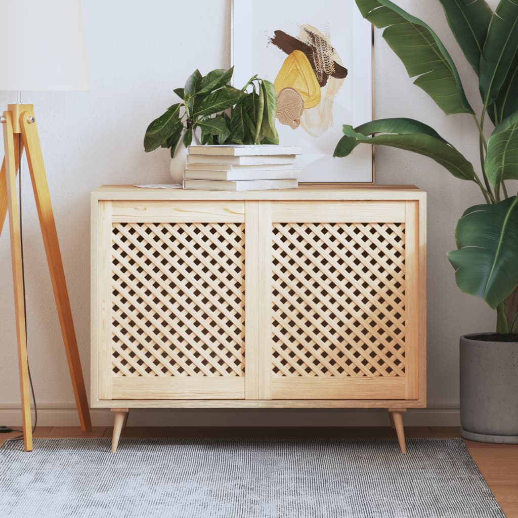 Kaapin Ovet Ristikkomuotoilu 2 Kpl 49,5X61,5 Cm Täysi Mänty