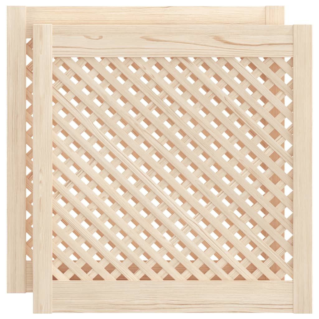 Kaapin Ovet Ristikkomuotoilu 2 Kpl 59,5X61,5 Cm Täysi Mänty
