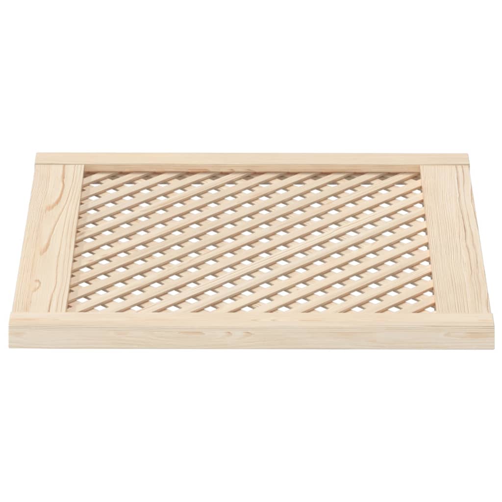 Kaapin Ovet Ristikkomuotoilu 2 Kpl 59,5X61,5 Cm Täysi Mänty