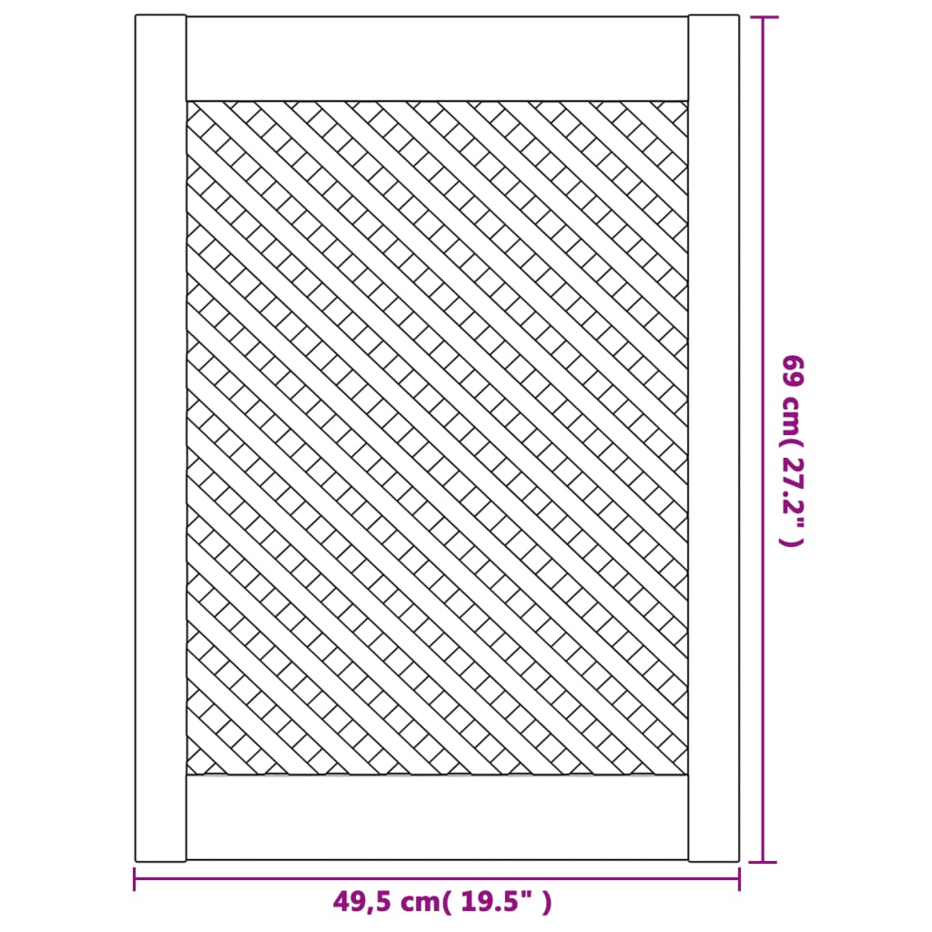 Kaapin Ovet Ristikkomuotoilu 2 Kpl 49,5X69 Cm Täysi Mänty