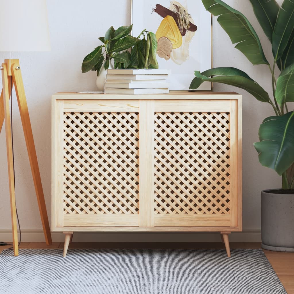 Kaapin Ovet Ristikkomuotoilu 2 Kpl 49,5X69 Cm Täysi Mänty