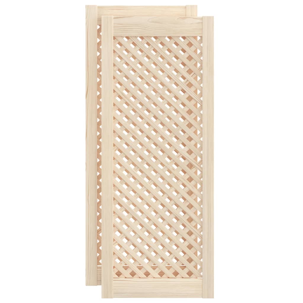 Kaapin Ovet Ristikkomuotoilu 2 Kpl 39,5X99 Cm Täysi Mänty