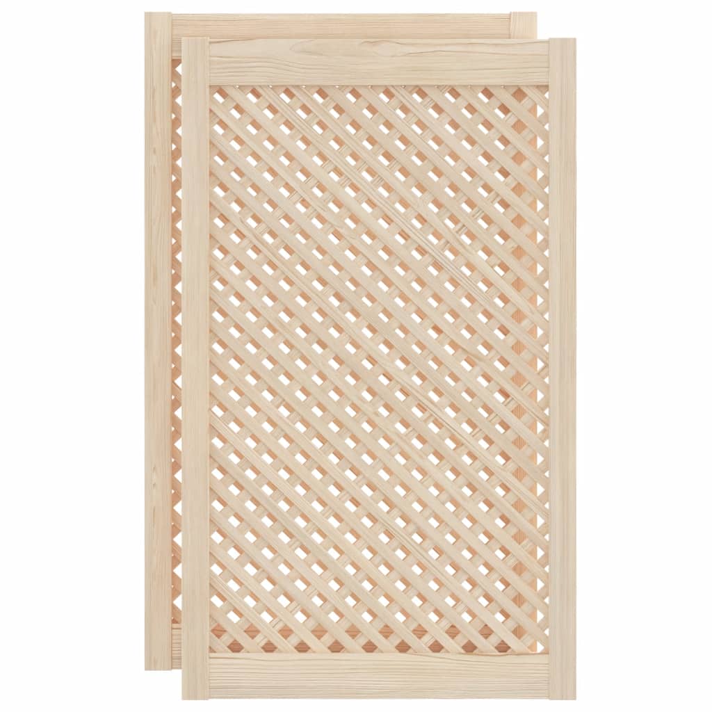 Kaapin Ovet Ristikkomuotoilu 2 Kpl 59,5X99 Cm Täysi Mänty