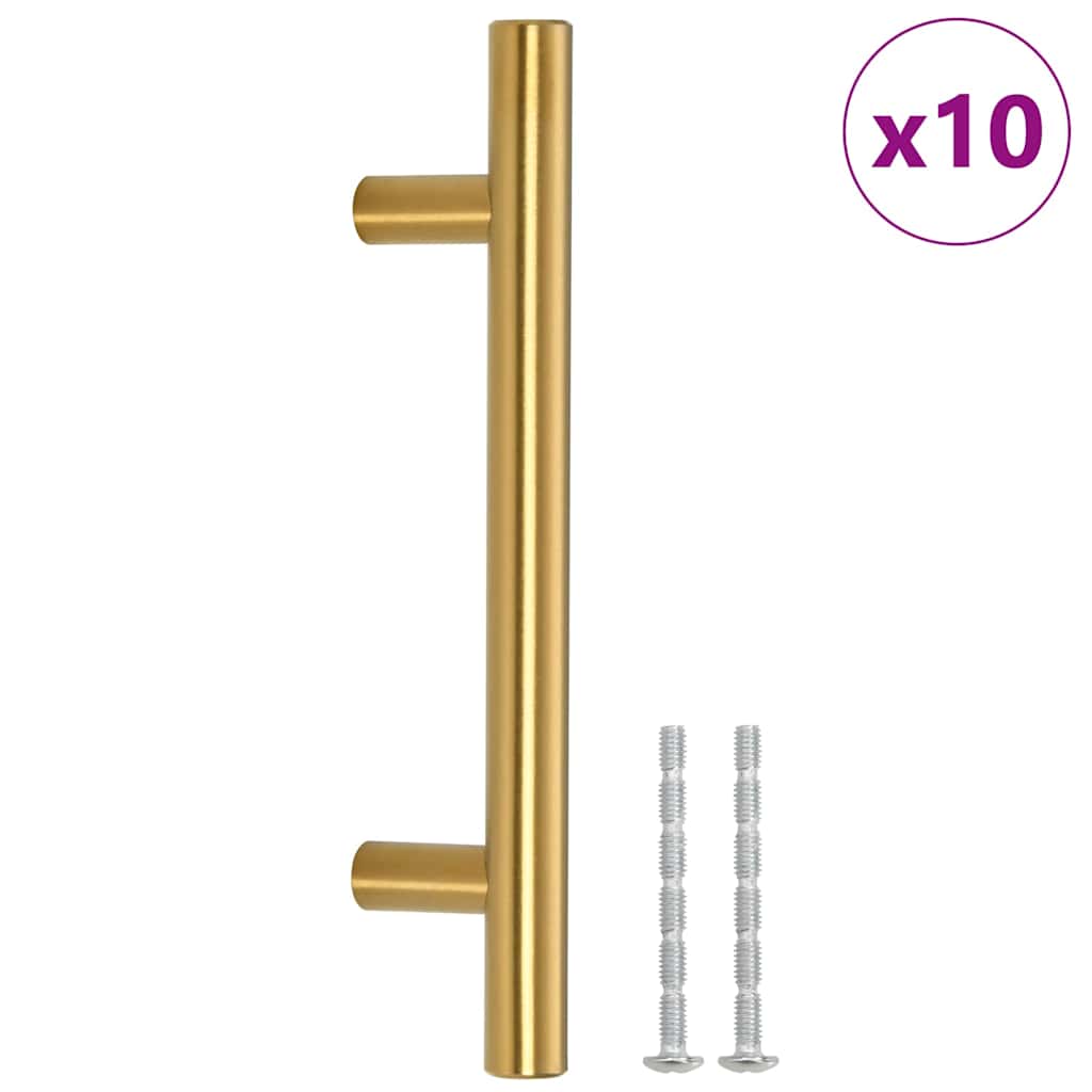 Kaapin Kahvat 10 Kpl Kulta 96 Mm Ruostumaton Teräs
