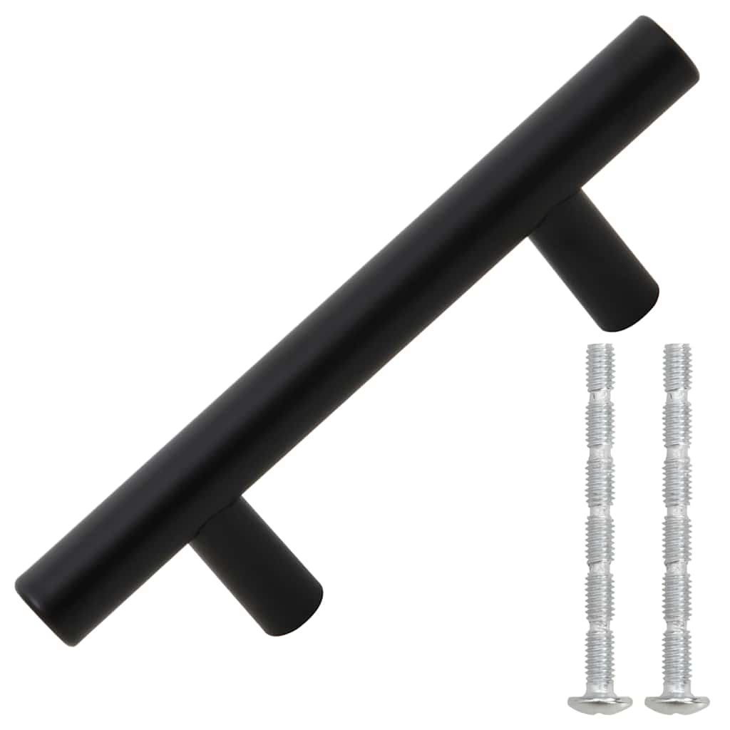Kaapin Kahvat 10 Kpl Musta 64 Mm Ruostumaton Teräs