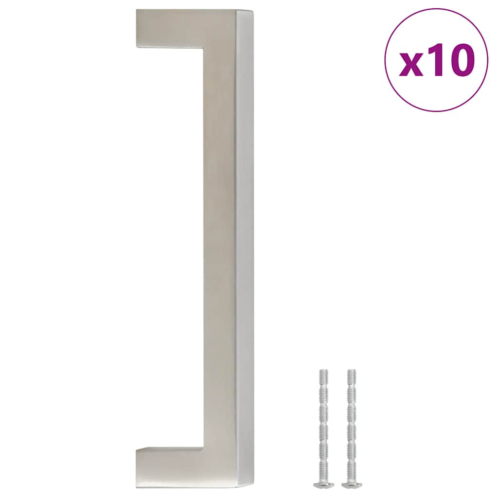 Kaapin Kahvat 10 Kpl Hopea 128 Mm Ruostumaton Teräs