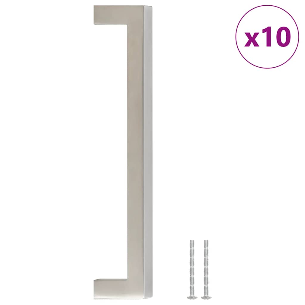 Kaapin Kahvat 10 Kpl Hopea 160 Mm Ruostumaton Teräs