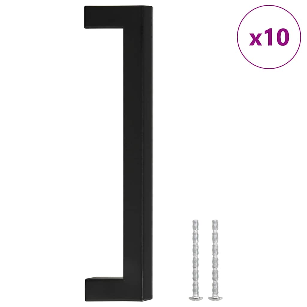 Kaapin Kahvat 10 Kpl Musta 160 Mm Ruostumaton Teräs