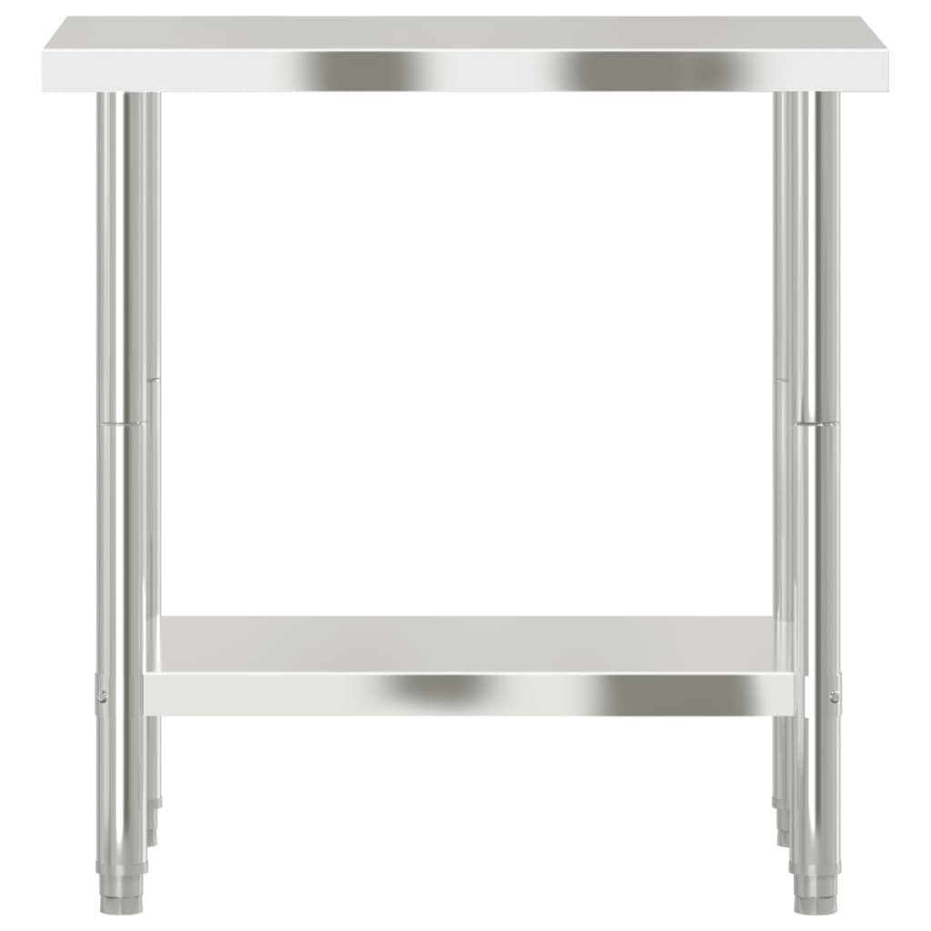 Keittiön Työpöytä 82,5X55X85 Cm Ruostumaton Teräs