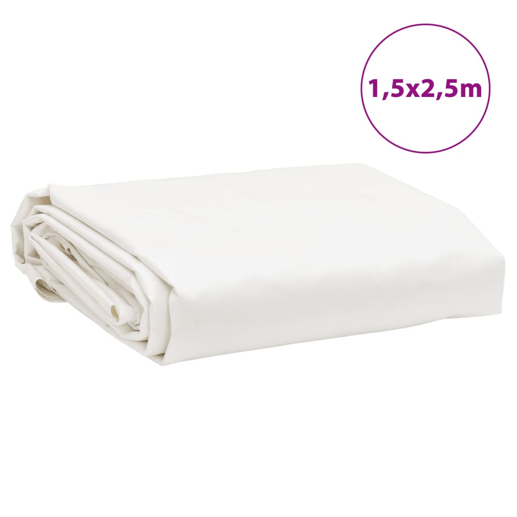 Pressu Valkoinen 1,5X2,5 M 650 G/M²