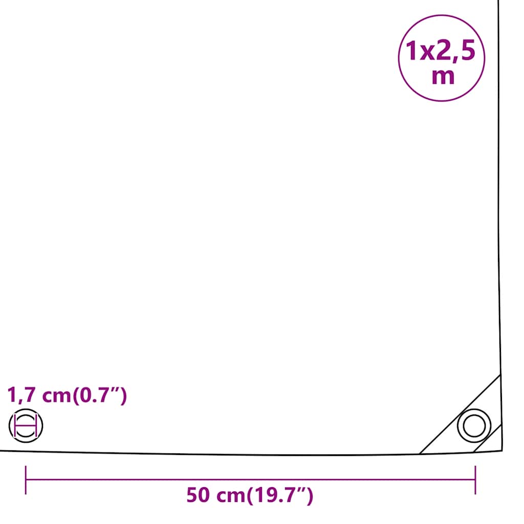 Pressu Musta 1X2,5 M 650 G/M²