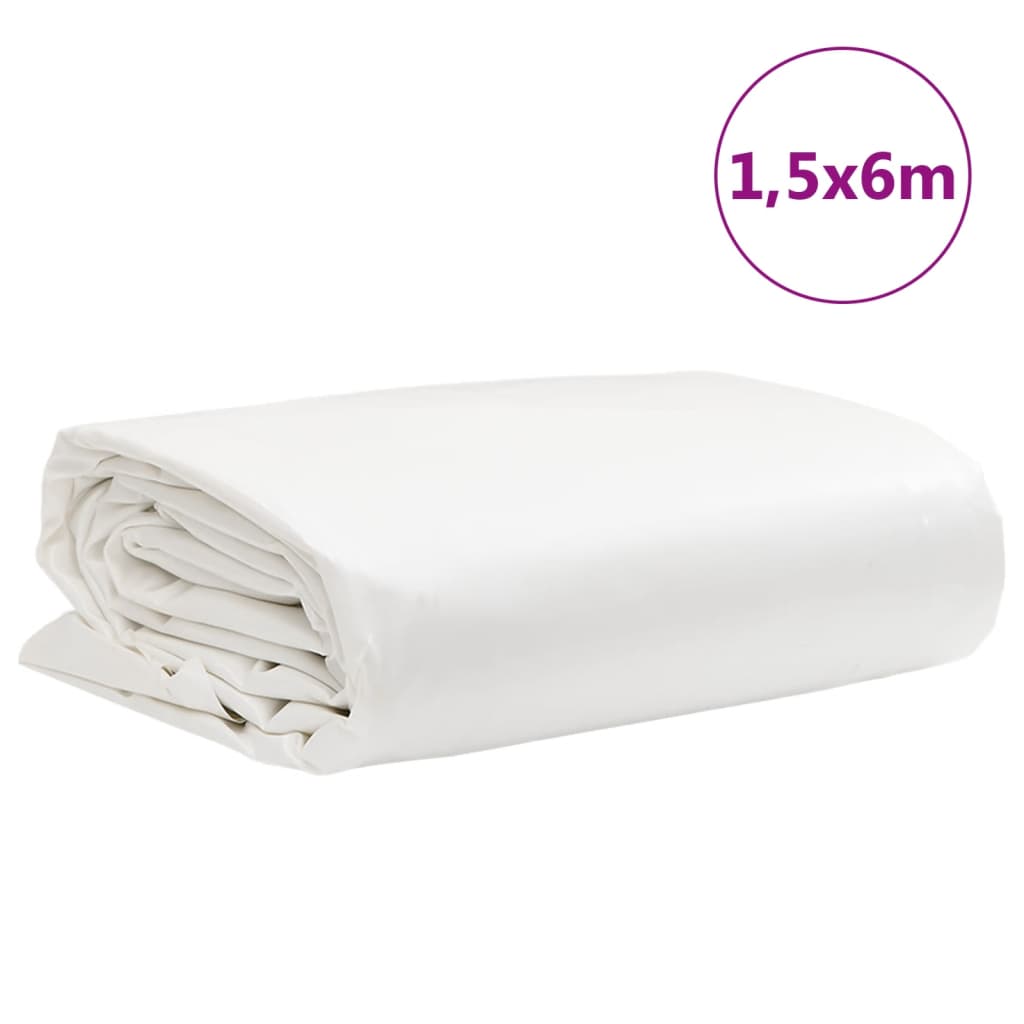 Pressu Valkoinen 1,5X6 M 650 G/M²