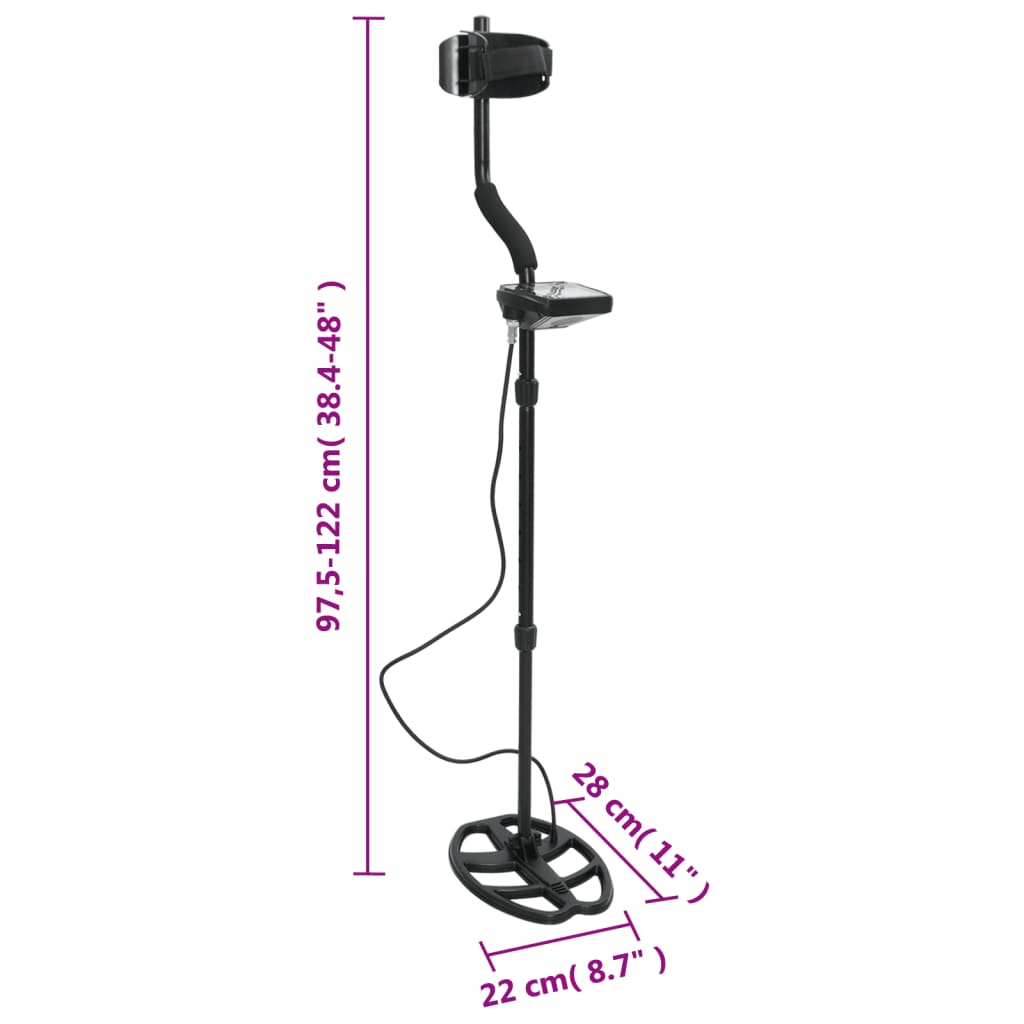 Metallinpaljastin Lcd-Näytöllä 20 Cm Etsintäsyvyys