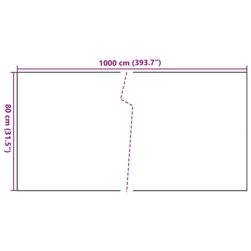 Parvekesuoja Ruskea Ja Musta 1000X80 Cm Polyrottinki