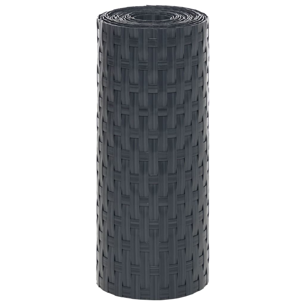 Parvekesuojat 5 Kpl Antrasiitti 255X19 Cm Polyrottinki