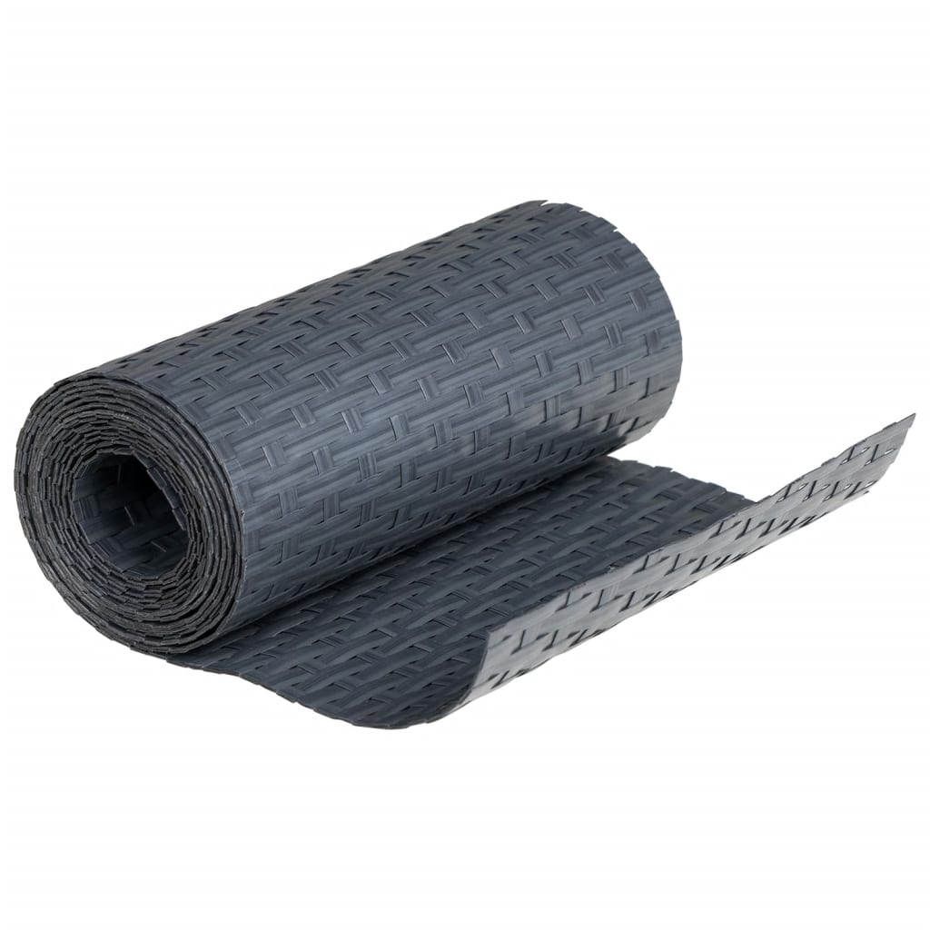 Parvekesuojat 5 Kpl Antrasiitti 255X19 Cm Polyrottinki