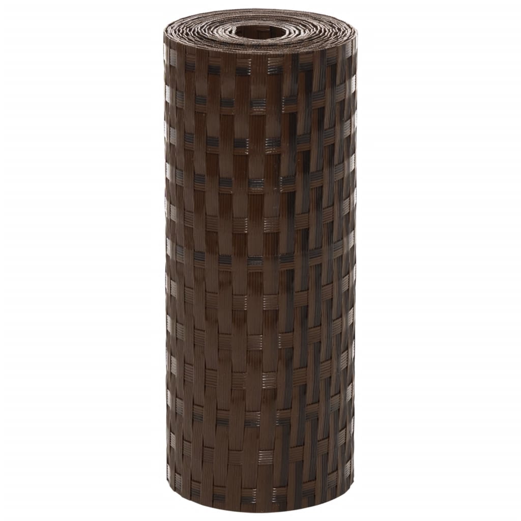Parvekesuojat 10 Kpl Ruskea Ja Musta 255X19 Cm Polyrottinki