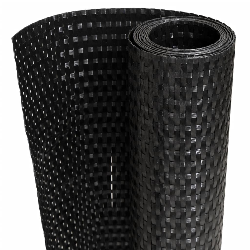 Parvekesuojat 10 Kpl Musta 255X19 Cm Polyrottinki