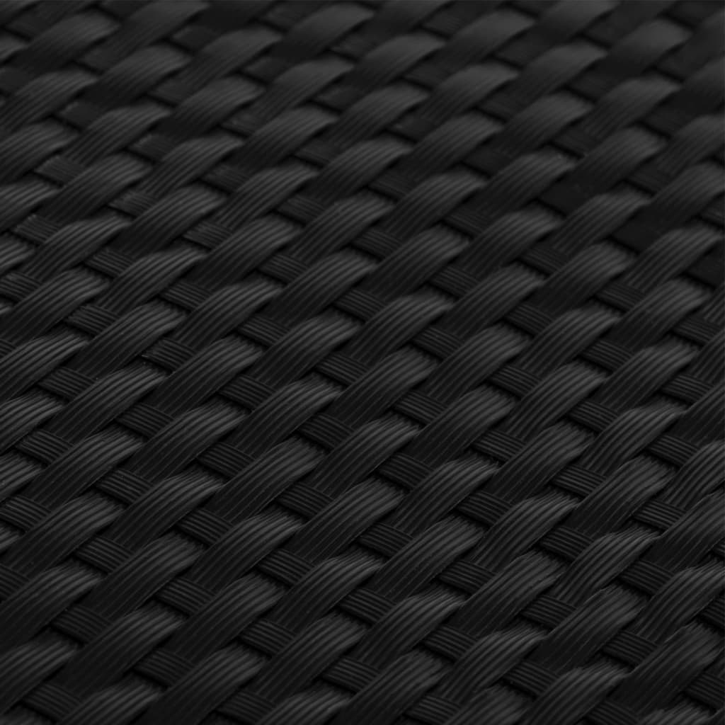 Parvekesuojat 10 Kpl Musta 255X19 Cm Polyrottinki