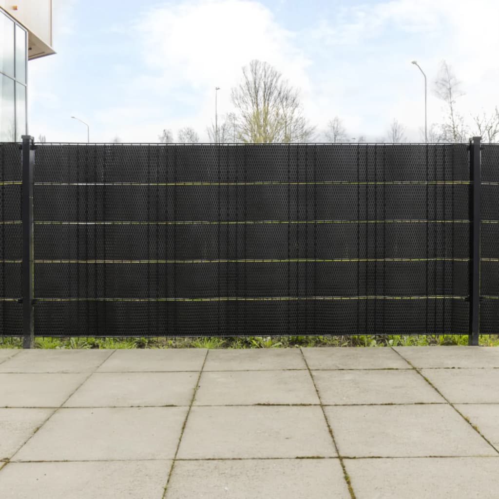 Parvekesuojat 10 Kpl Musta 255X19 Cm Polyrottinki