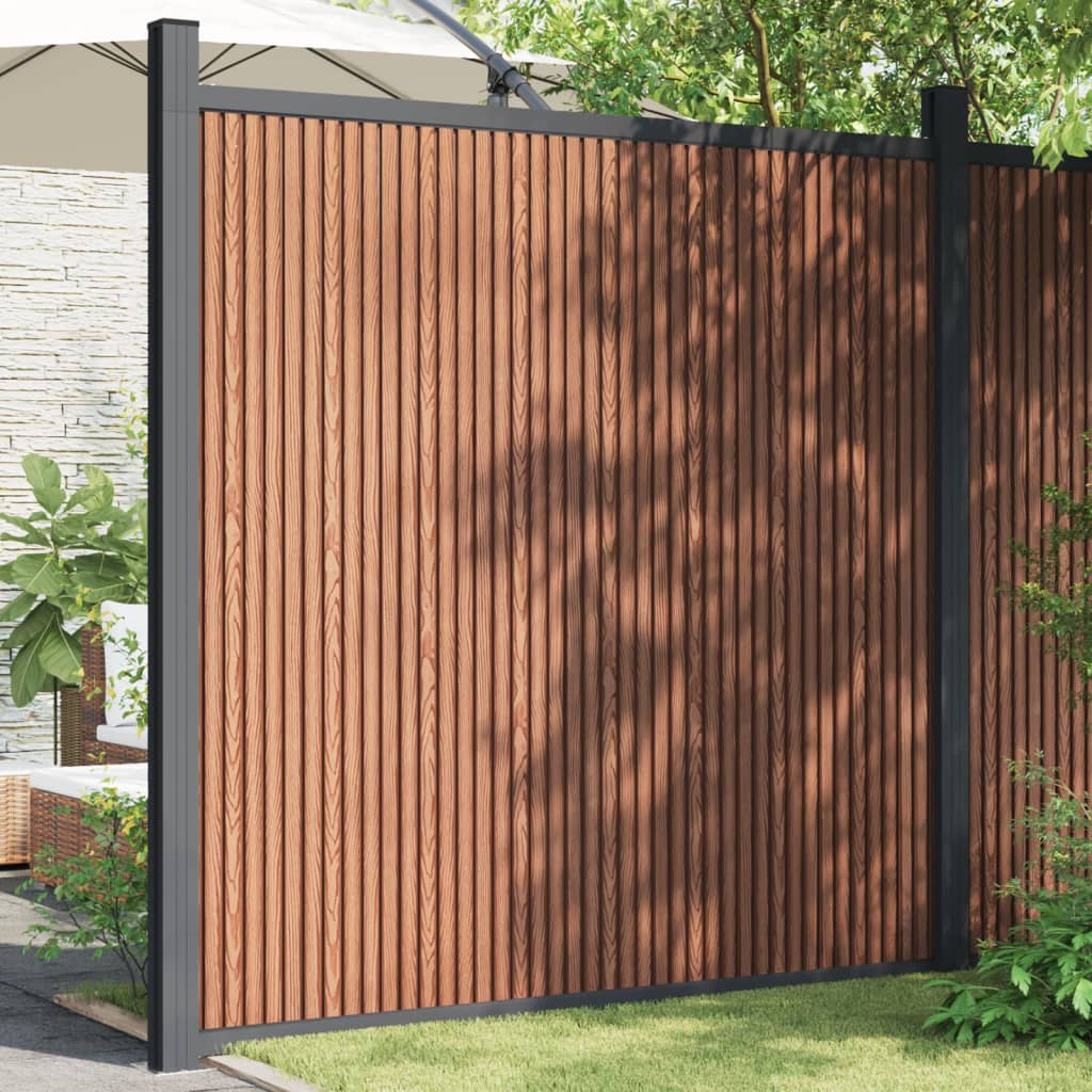 Aitapaneeli Wpc Ruskea 180X186 Cm