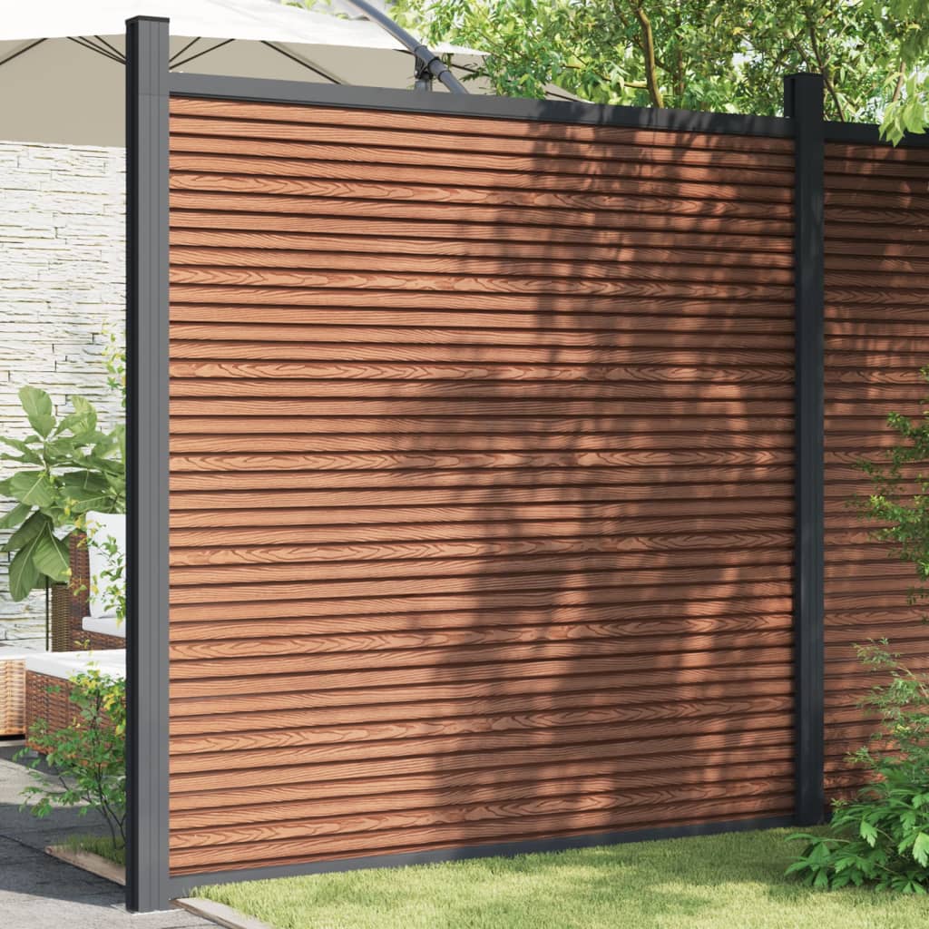 Aitapaneeli Wpc Ruskea 180X186 Cm