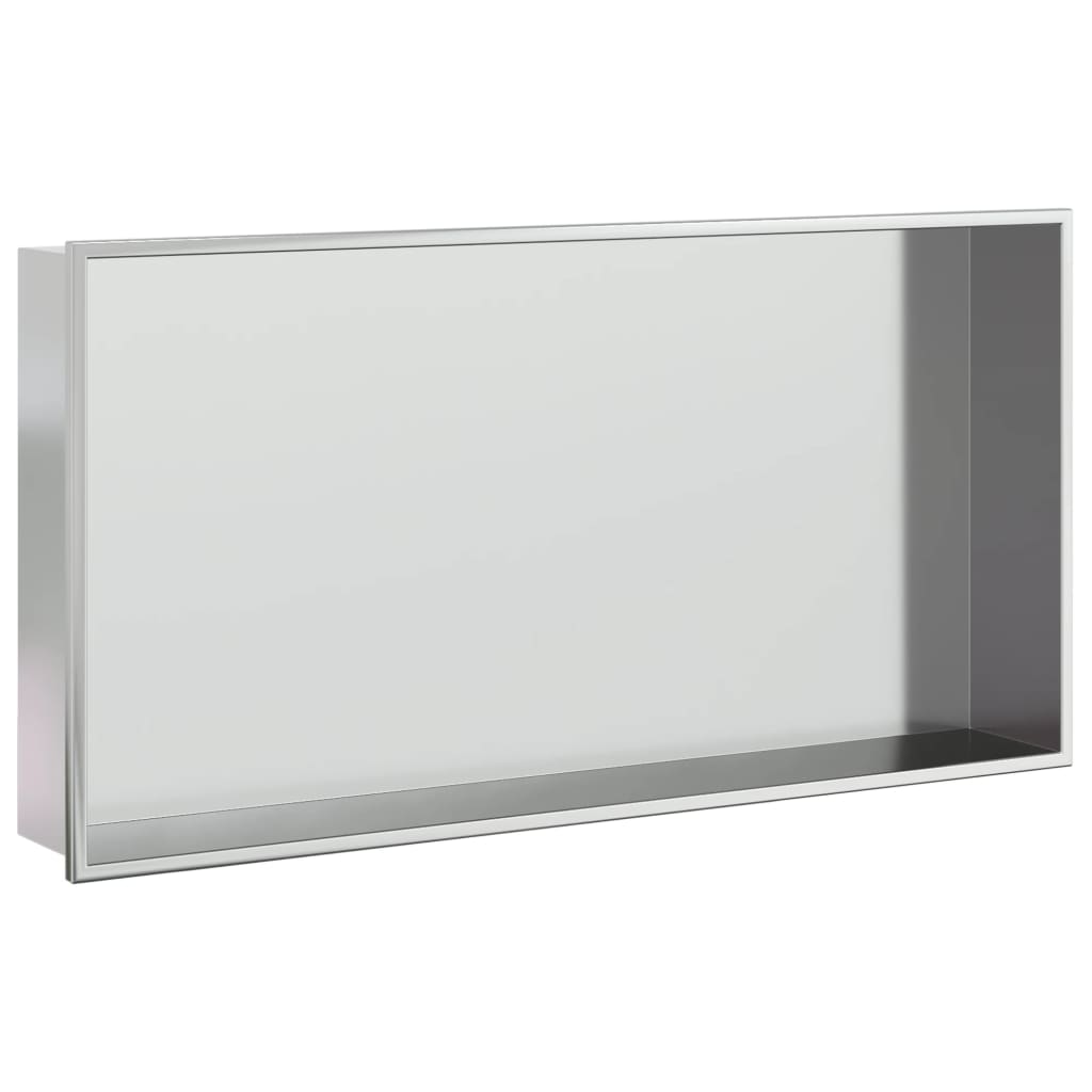 Suihkuhylly Harjattu Hopea 62X32X9 Cm Ruostumaton Teräs