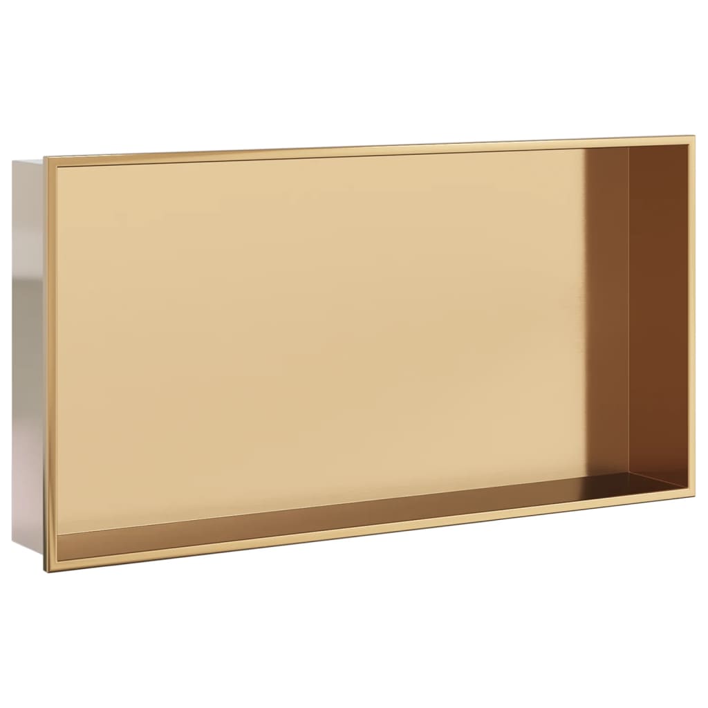 Suihkuhylly Harjattu Kulta 62X32X9 Cm Ruostumaton Teräs