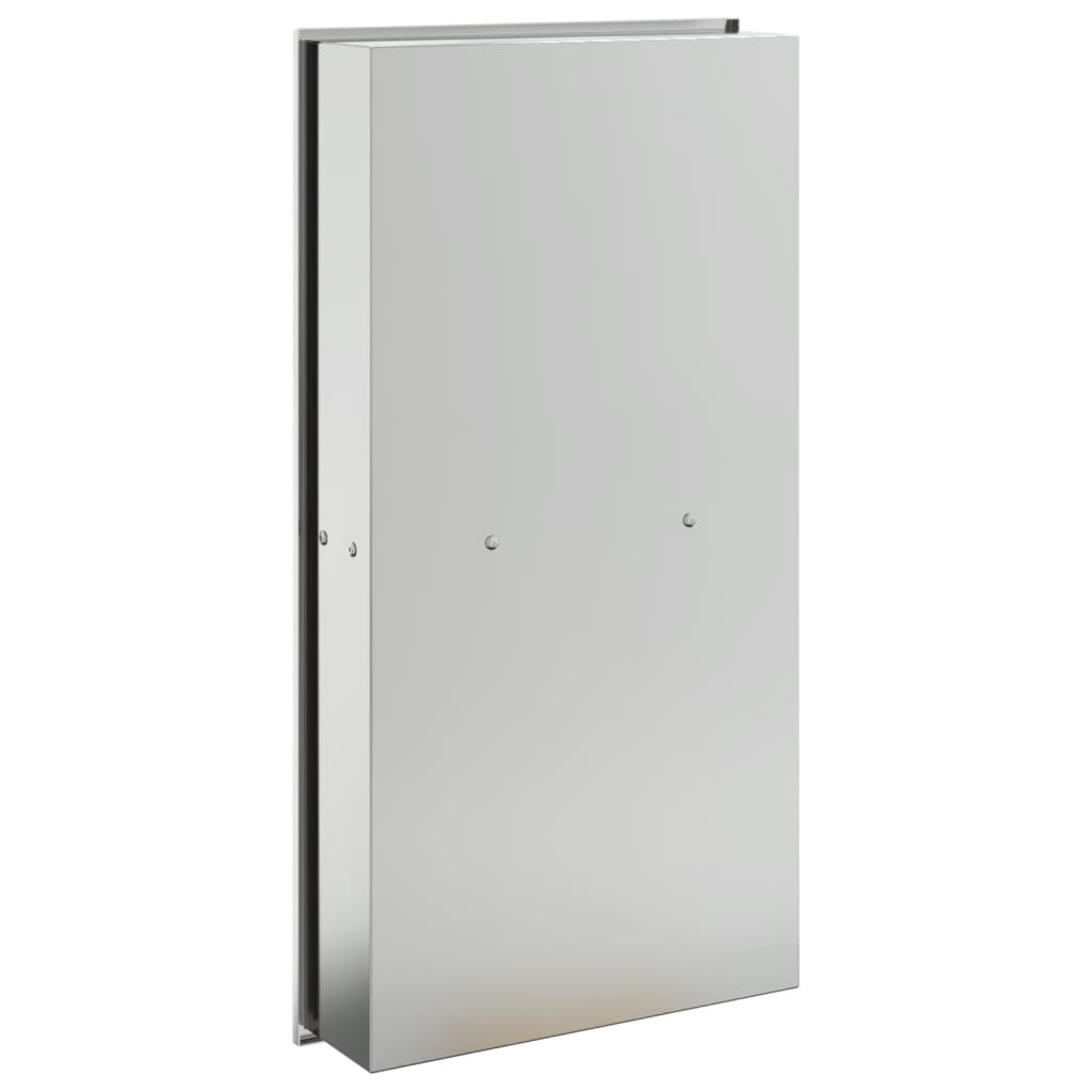 Suihkuhylly Harjattu Hopea 32X62X9 Cm Ruostumaton Teräs