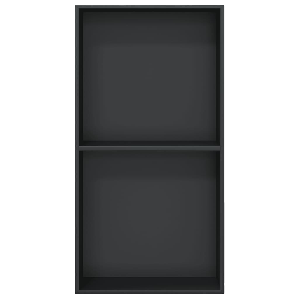 Suihkuhylly Matta Musta 32X62X9 Cm Ruostumaton Teräs