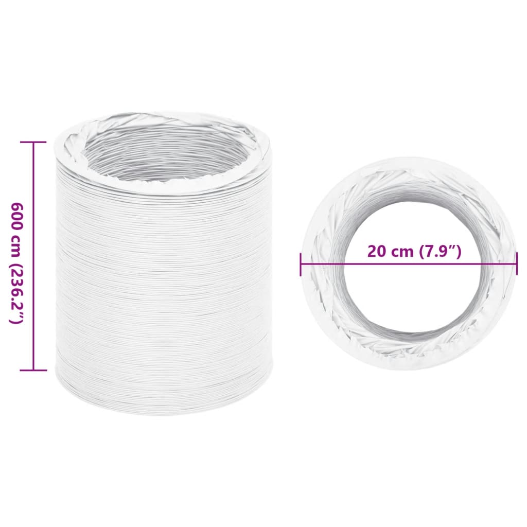 Ilmanpoistokanava Pvc 6 M Ø20 Cm