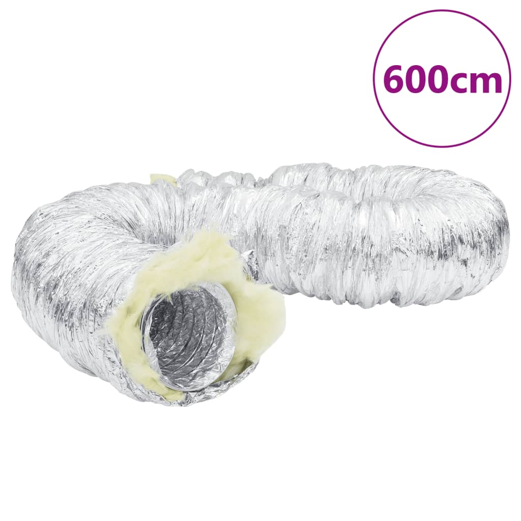 Eristetty Ilmanvaihtokanava Alumiini 6 M Ø10 Cm