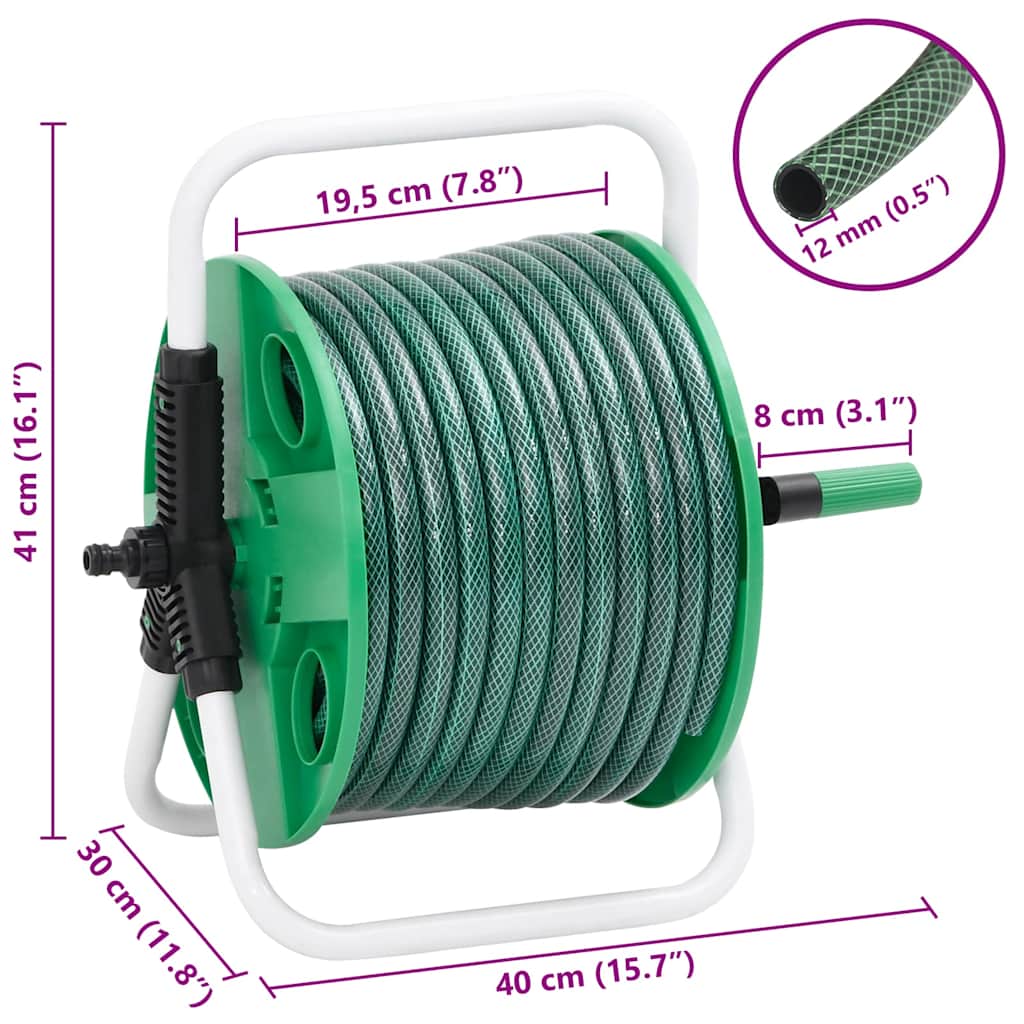 Vapaasti Seisova Letkukela Vihreä Letkuliitinsarja 0,5" 20M Pvc