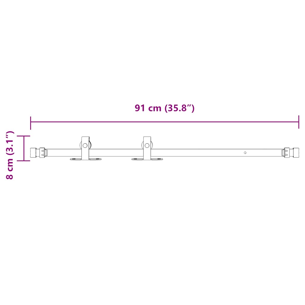 Liukukaapin Ovisarja 91 Cm Hiiliteräs