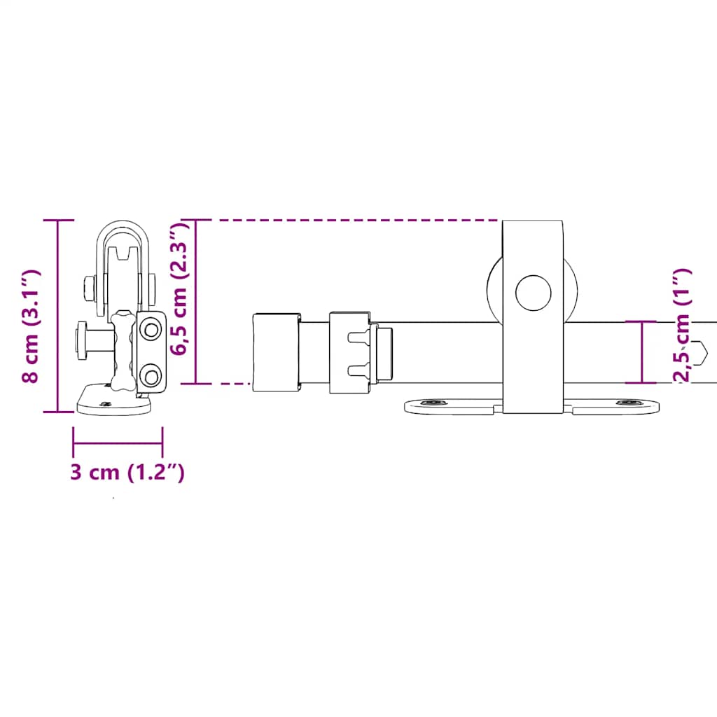 Liukukaapin Ovisarja 213 Cm Hiiliteräs