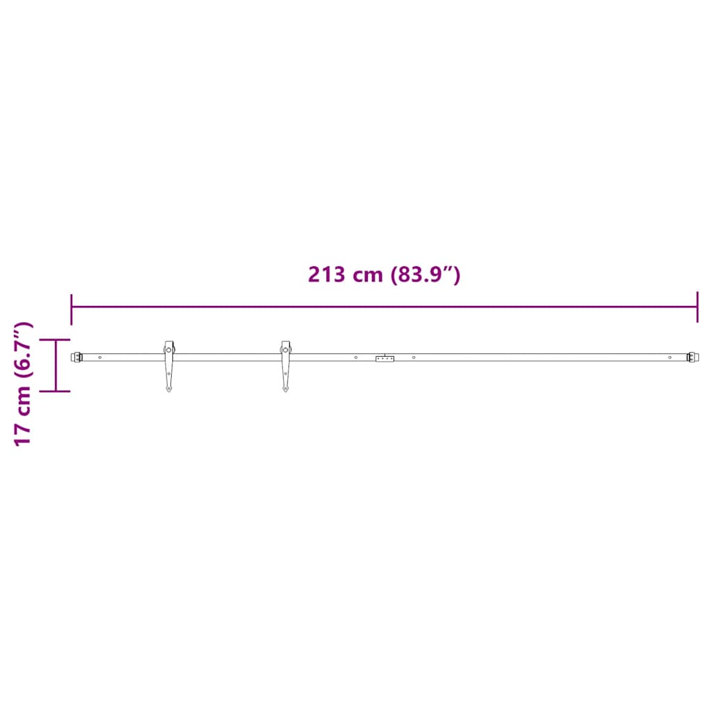 Liukukaapin Ovisarja 213 Cm Hiiliteräs