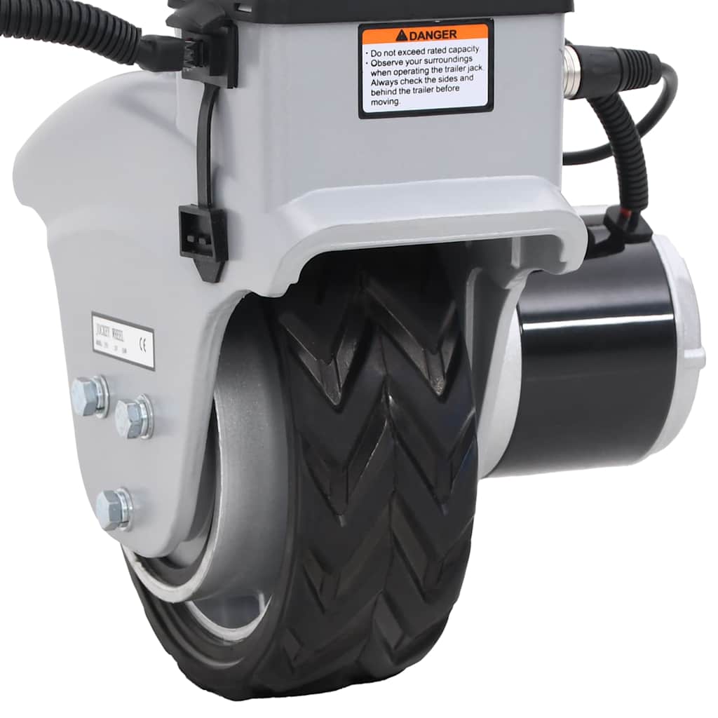Motorisoitu Peräkärryn Nokkapyörä Alumiini 12 V 350 W