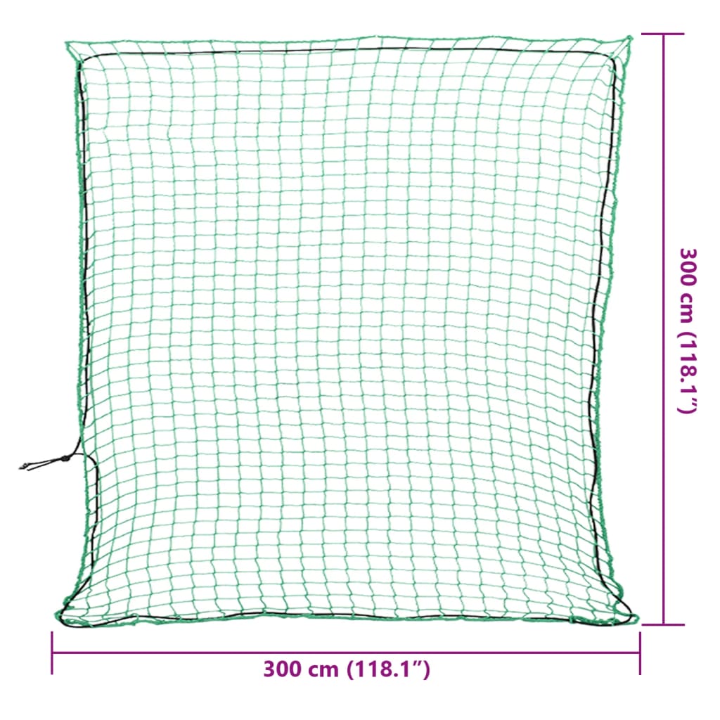 Peräkärryn Verkko Joustavalla Köydellä Vihreä 3X3 M Pp