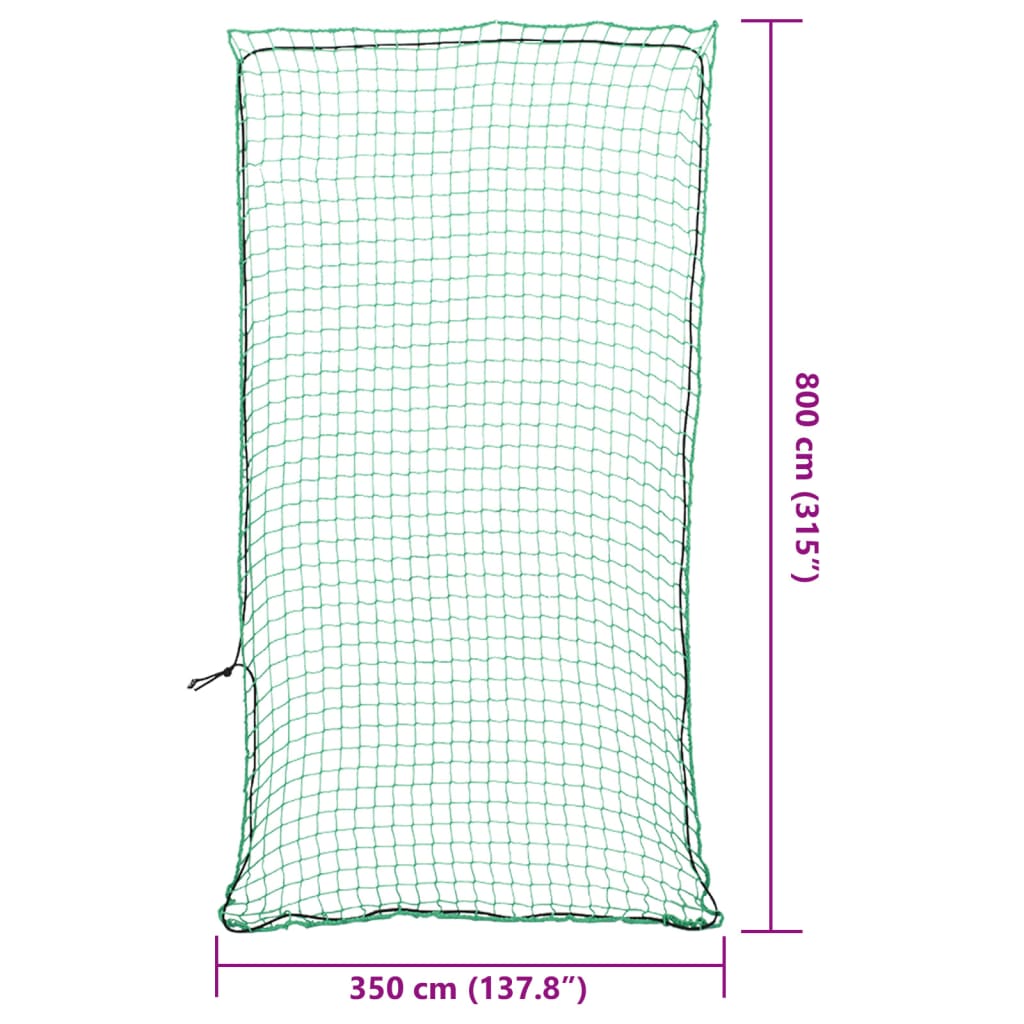 Peräkärryn Verkko Joustavalla Köydellä Vihreä 8X3,5 M Pp