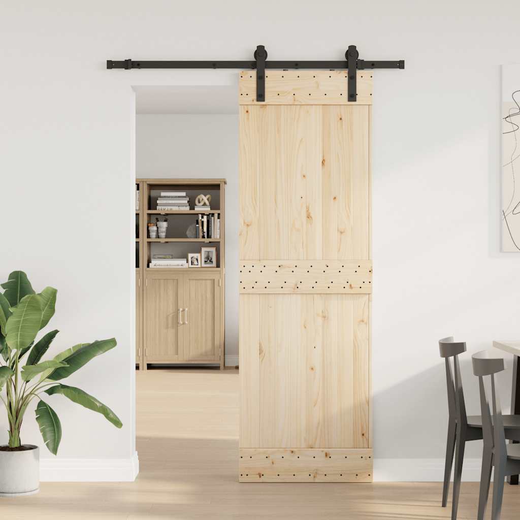 Liukuoven Asennussarja Teräs 183 Cm Musta